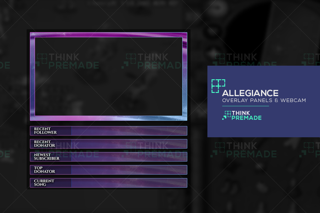 Twitch Overlay & Webcam - Graphics Pack - Allegiance