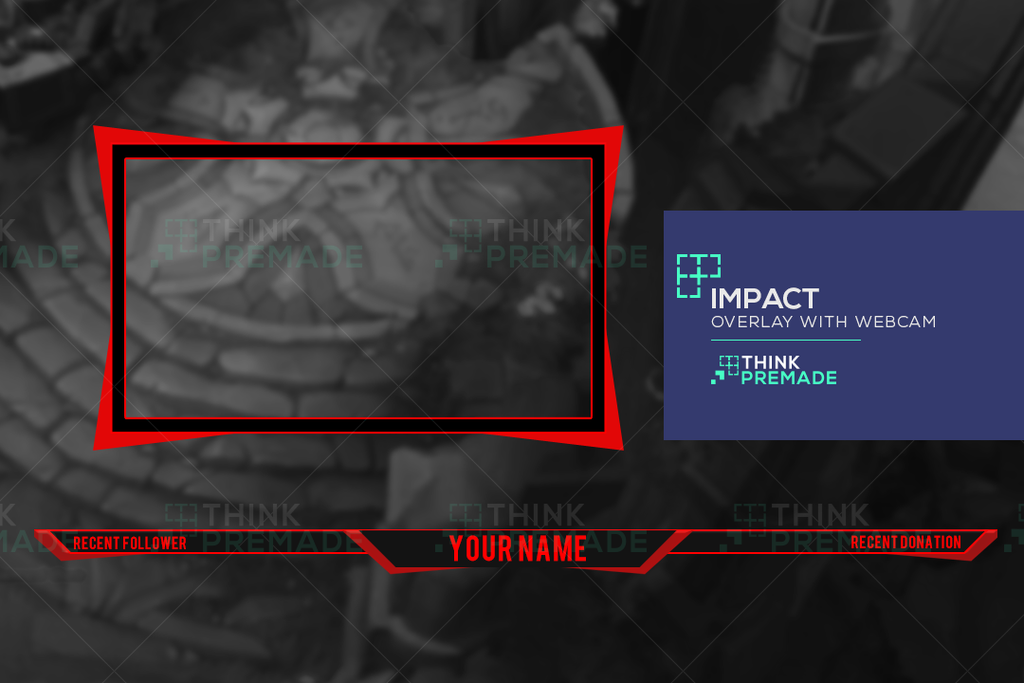 Free Twitch Overlay & Webcam - Graphics - ThinkPremade