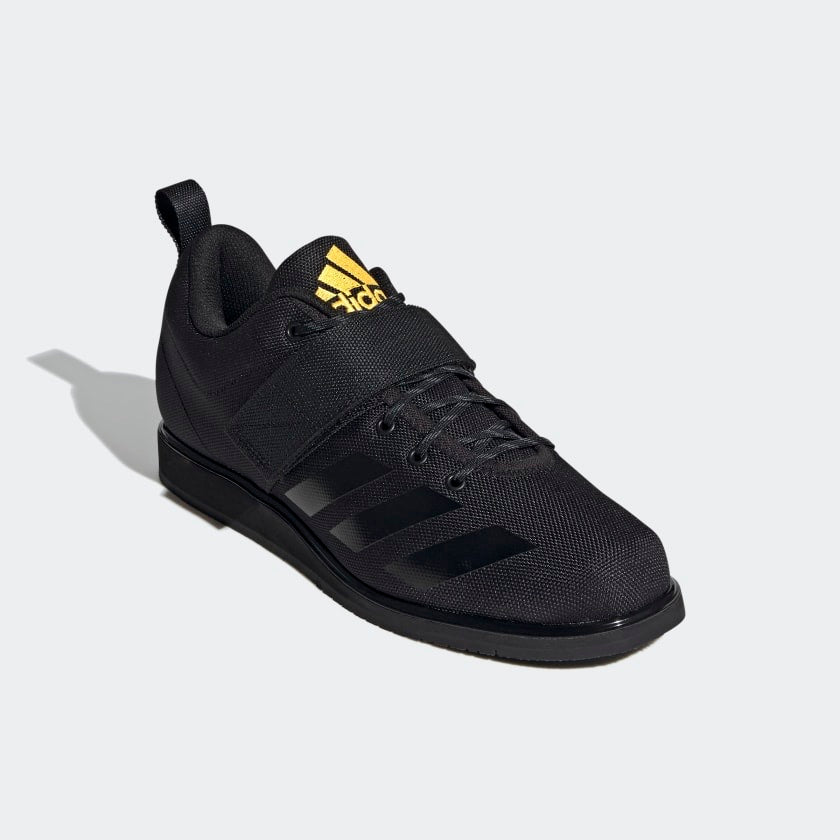 black and gold weightlifting shoes