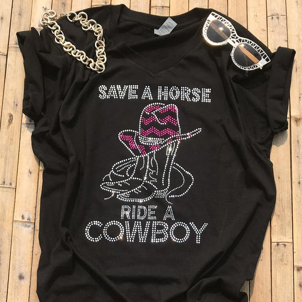 Save A Horse Ride A Cowboy T-Shirt 