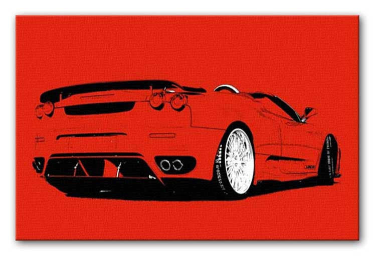 CANVAS Ferrari Art print POSTER F430