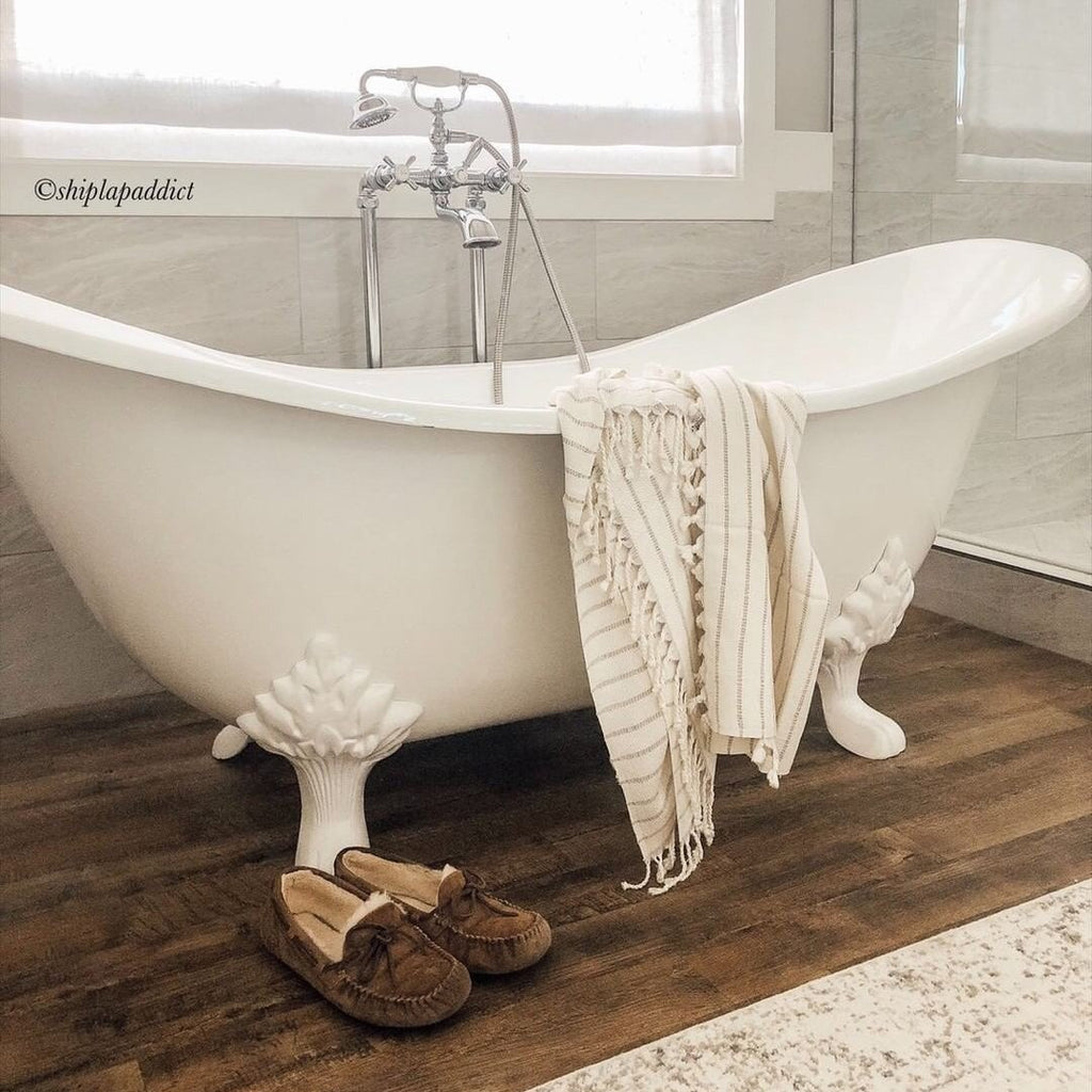 Sonoma Turkish Cotton Bath Collection in White, Bath Towel | Serena & Lily