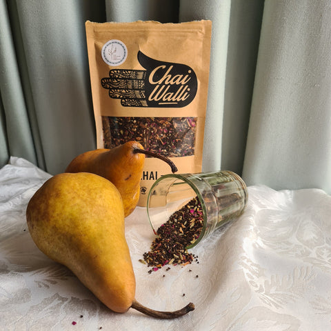 Chai walli 11 spice chai blend with pears for a chai recipe