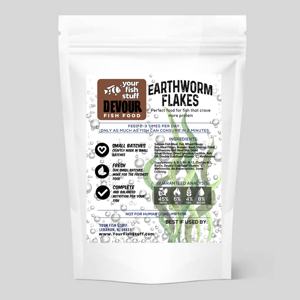 earthworm flakes for fish