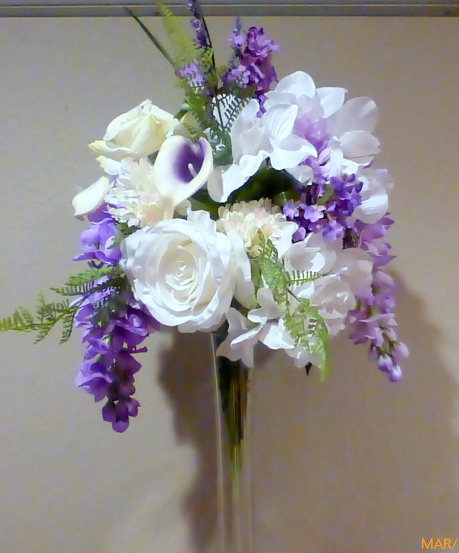 lavender wedding centerpieces