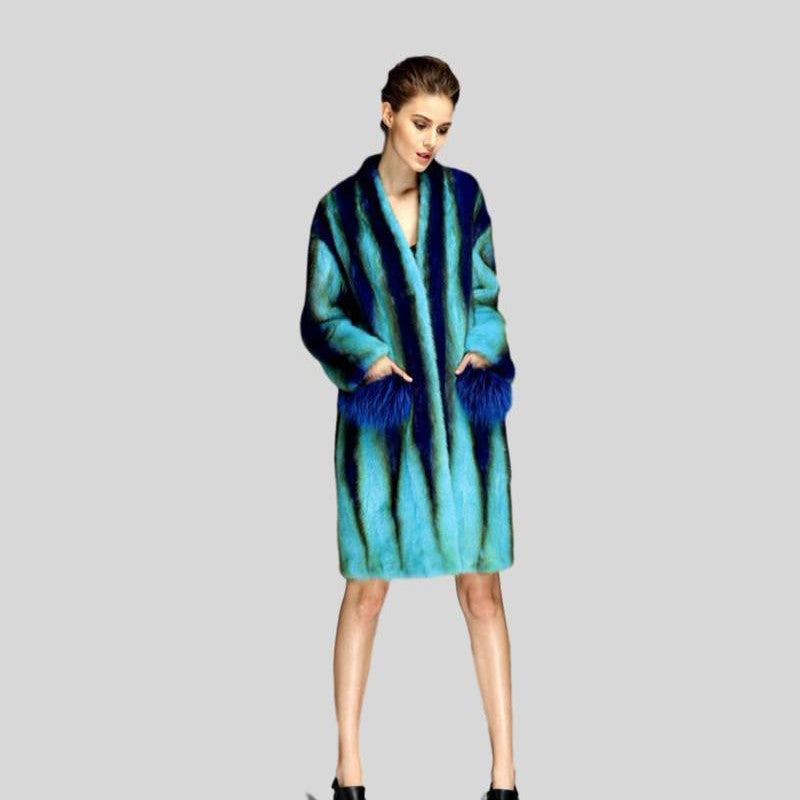 Runway Genuine Mink fur coat