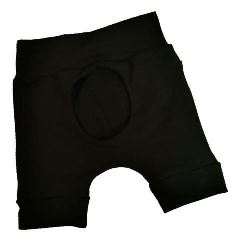 M3 | Short évolutif coupe hublot | Noir (6-36M)