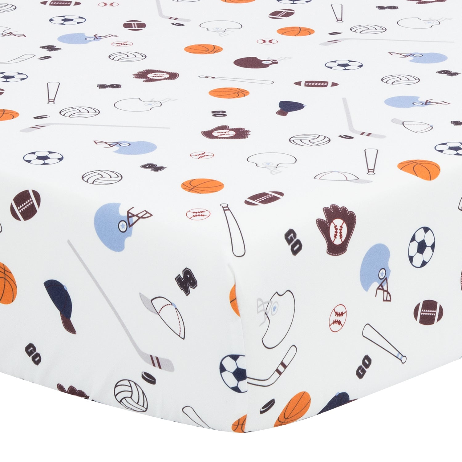 Microfiber Crib Sheet - Sports Theme