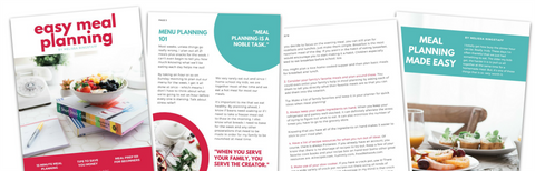 Easy Meal Planning eBook by Melissa Ringstaff