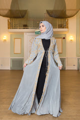 Aaliya Collections grey sequin embellished jacket