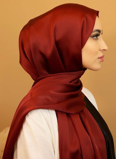 Aaliya Collections Rayon Hijab - Maroon