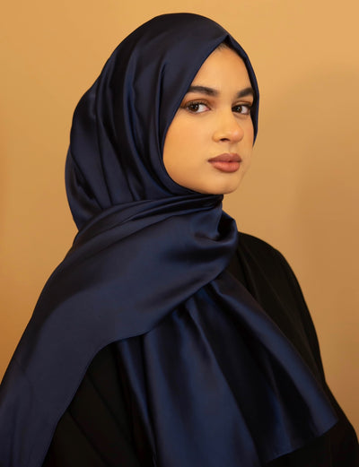 Aaliya Collections Rayon Hijab - Navy Blue