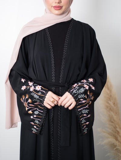 Aaliya Collections Bloom Sleeve Abaya