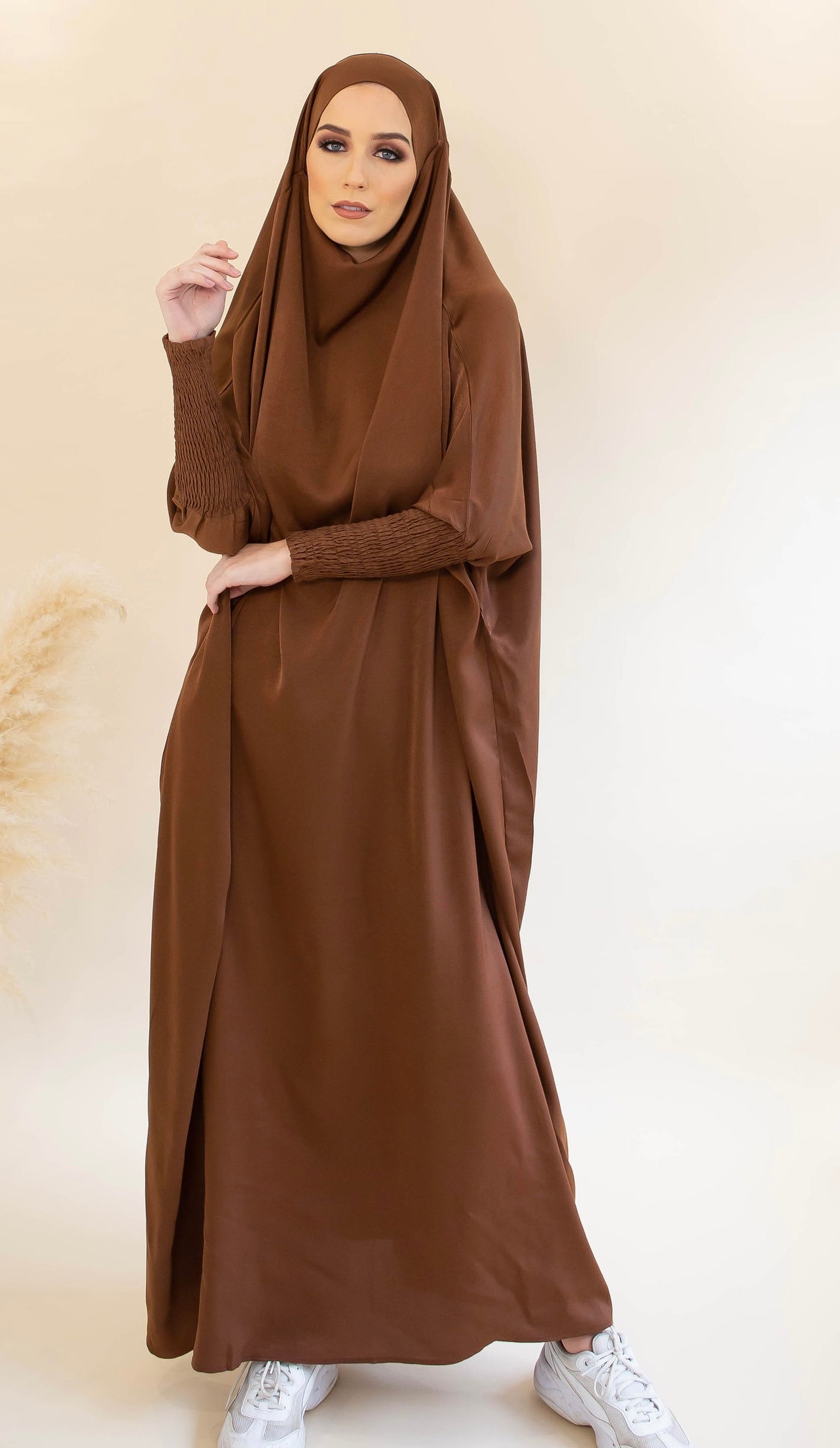 Aaliya Collections Everyday One Piece Khimar - Chocolate