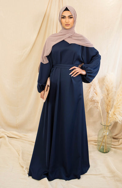 AALIYA COLLECTIONS Navy Flare Closed Abaya