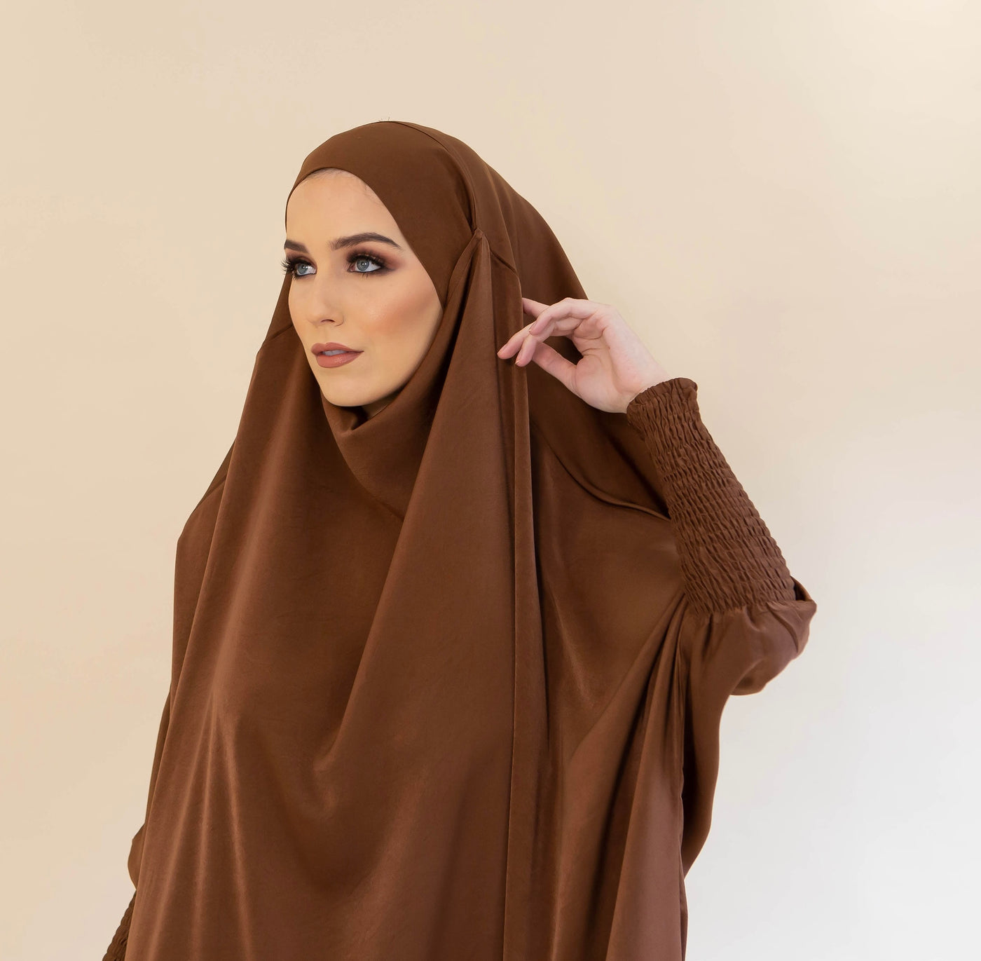 Aaliya Collections Everyday One Piece Khimar - Chocolate