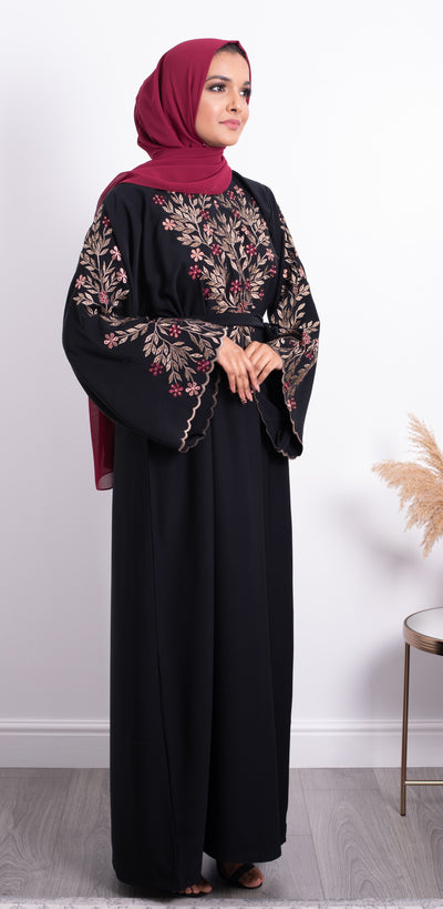 Aaliya Collections Rimsha Floral Abaya