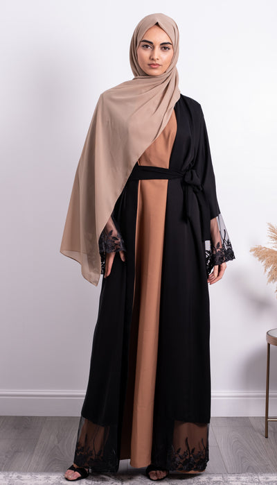 Aaliya Collections Rose Lace Abaya