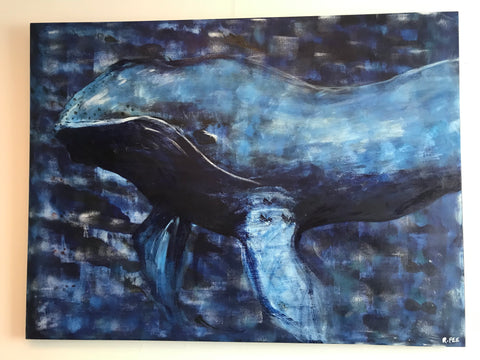 Big Blue - Original Artwork by Reni Fee