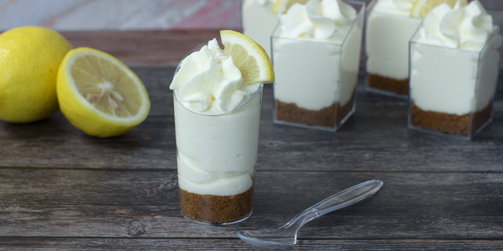 no-bake lemon cheesecake mini cups