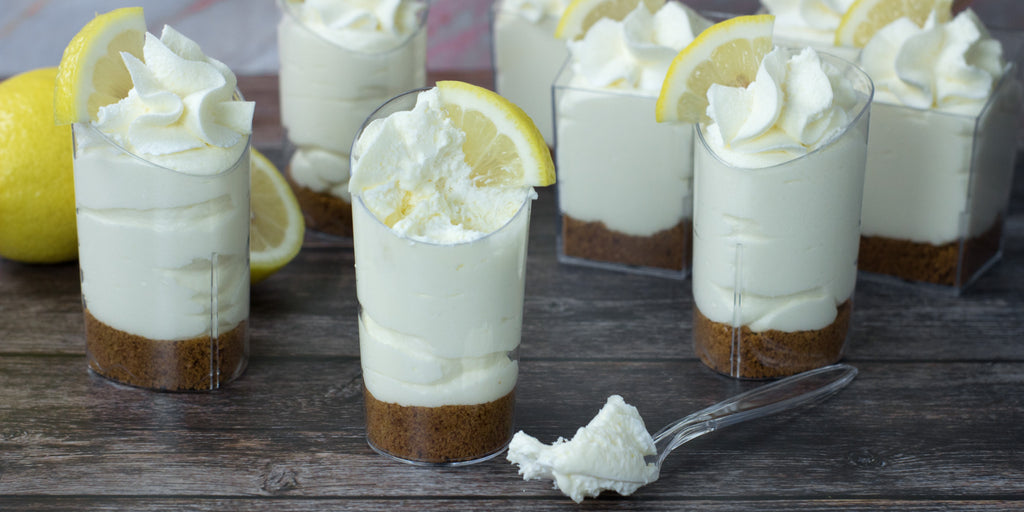 no-bake lemon cheesecake mini cups