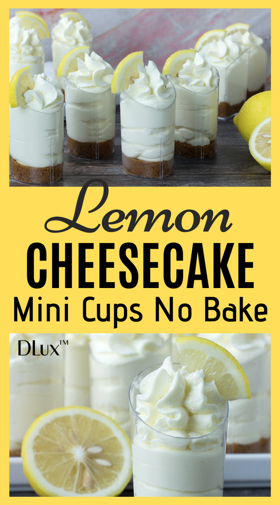 lemon cheesecake mini cups no bake