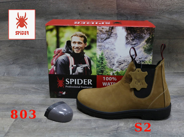 spider steel toe boots