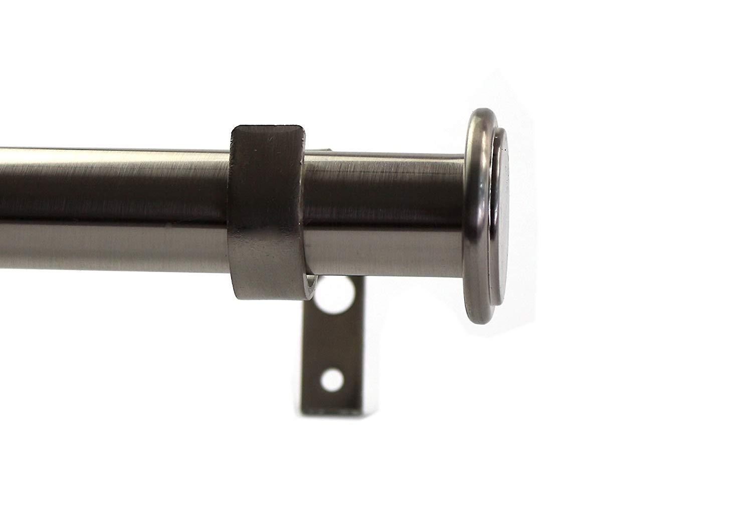 1" Diameter Bouton Adjustable Single Drapery Curtain Rod