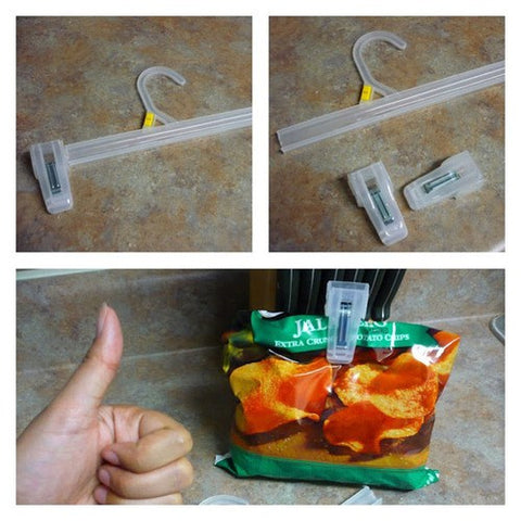 Use a Pants Hanger For a Chip Clip