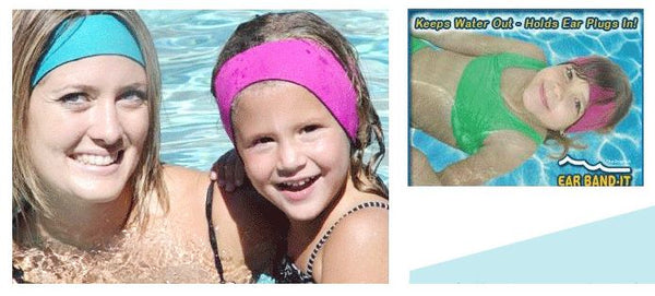 Kid/ Adult Swimming Waterproof Elastic Neoprene Ear Head Guard Band Headband 