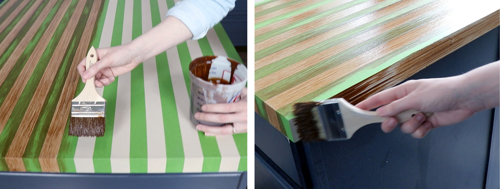 Giani Butcher Block Paint Kit - Create a faux butcher block countertop in a weekend!)