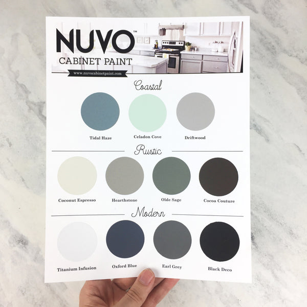 Nuvo Cabinet Paint kits make it easy to refresh your cabinets in just one weekend (sometimes just one day!) and for under $100!  What are you waiting for?!  