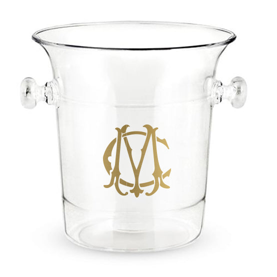 Monogrammed Acrylic Ice Bucket 