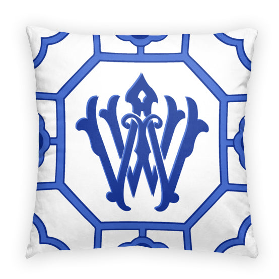 monogram pillow
