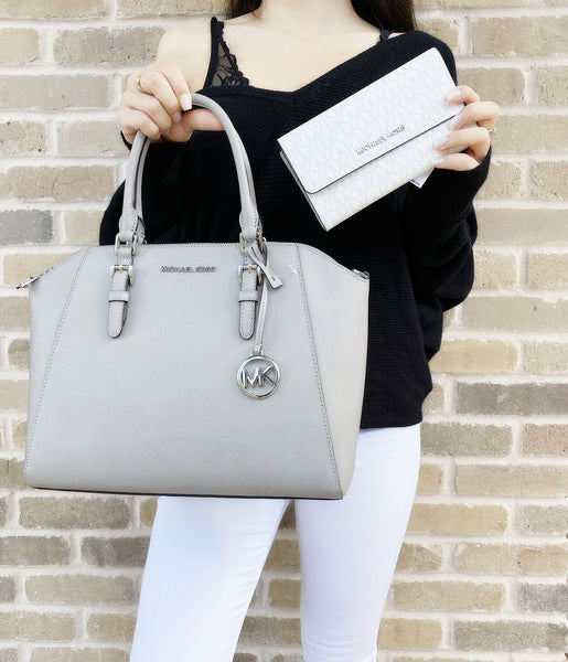 michael kors large bag grey