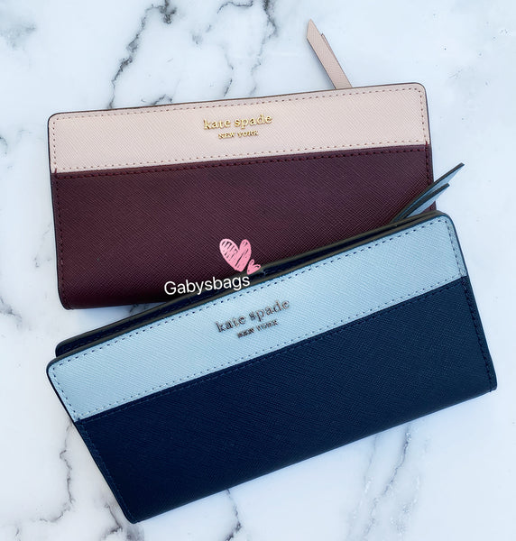 blue kate spade wallet