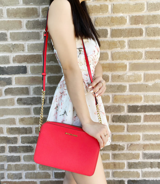 michael kors coral crossbody