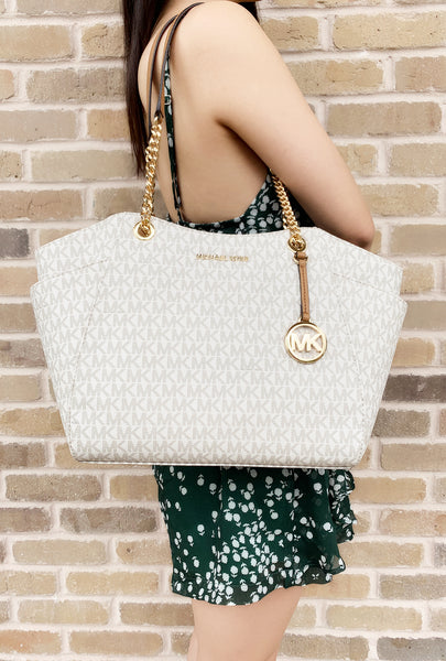 mk lg chain shoulder tote