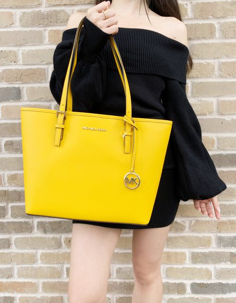 michael kors laptop tote yellow