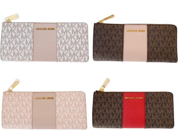 fawn michael kors wallet