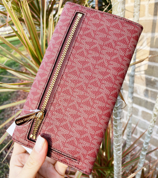 mk oxblood wallet