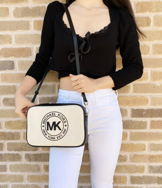 michael kors fulton canvas tote