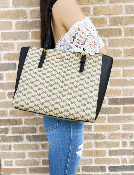 mk zip tote