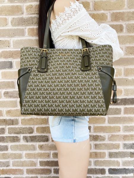 michael kors laptop tote olive