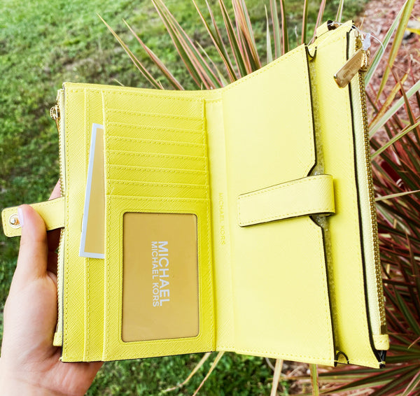 mk yellow wallet