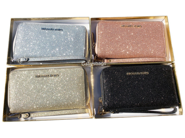 michael kors glitter wristlet