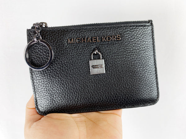 michael kors jet set card holder key ring chain id