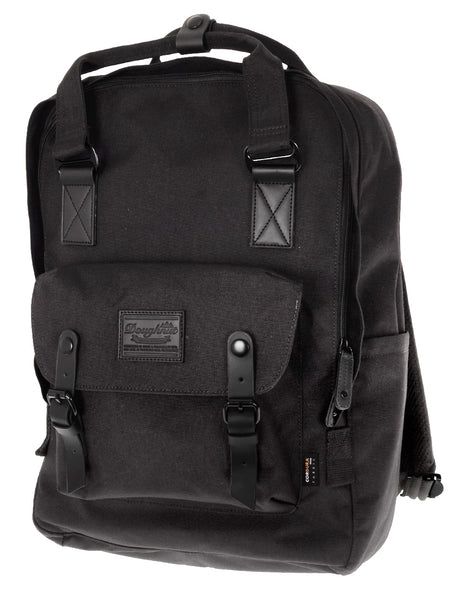 black doughnut backpack