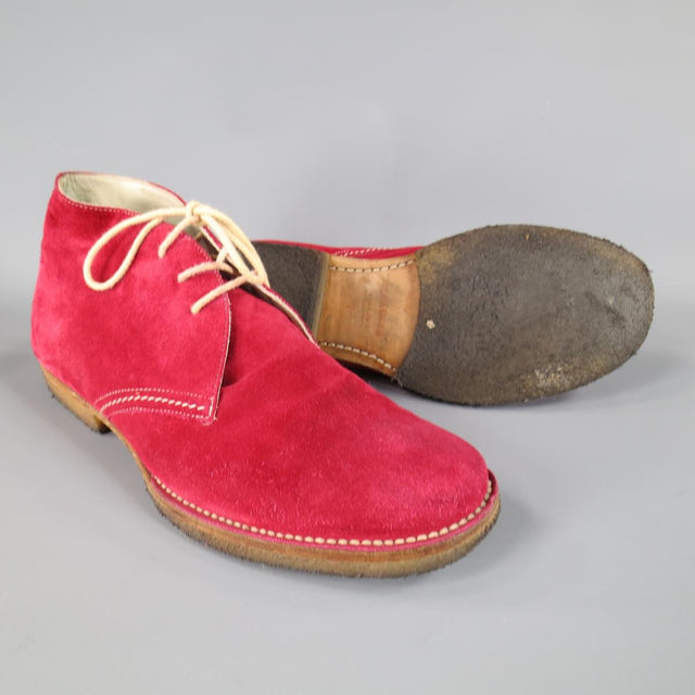 red suede chukka boots