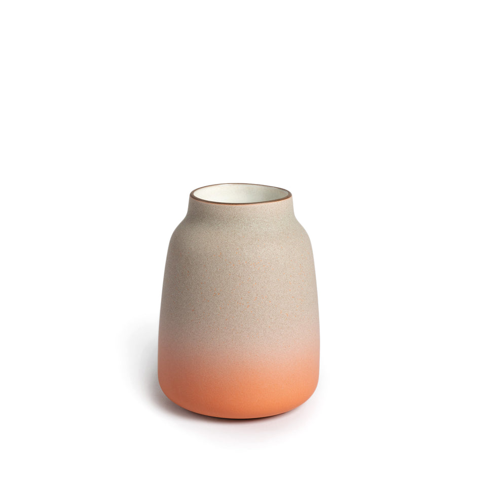 Wide Vase in Fog and Tangerine Image 1